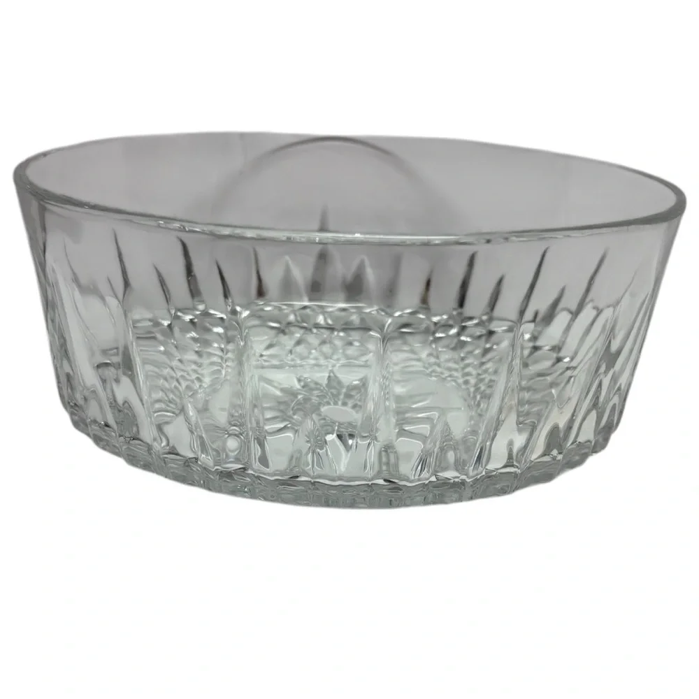 Vintage Arcoroc France Cut Glass Bowl